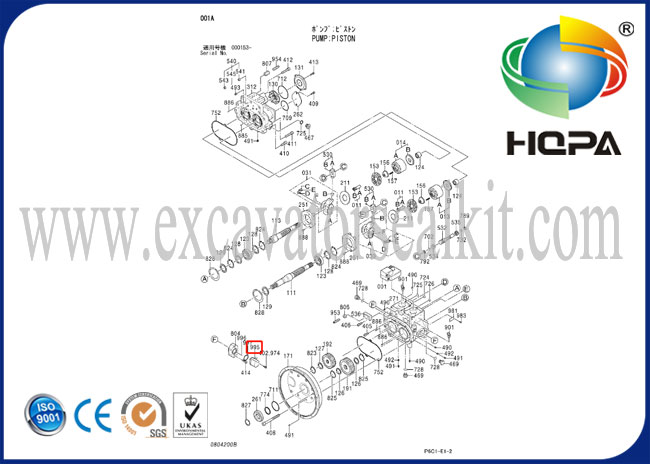 Części do koparek Hitachi EX200-2 EX200-3 4444902 Czujnik kąta