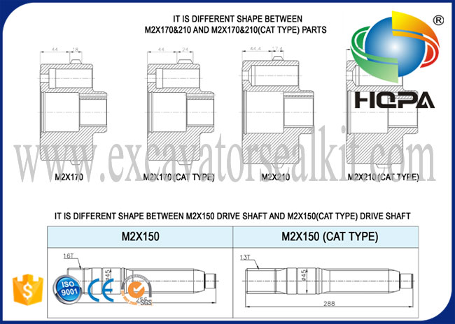 Zestaw naprawczy silnika obrotowego HZZC-M2X170CHB dla HD900-5 HD900-7 E330 E330B